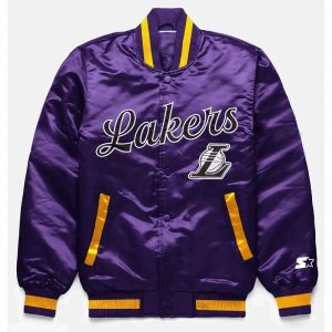 LA Lakers Exclusive Purple Satin Jacket