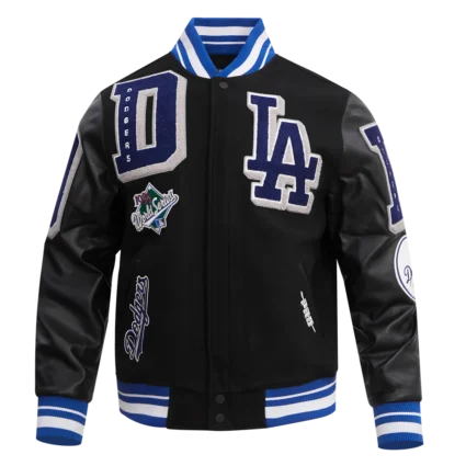 LA Dodgers Mashup Men's Rib Wool Varsity Jacket