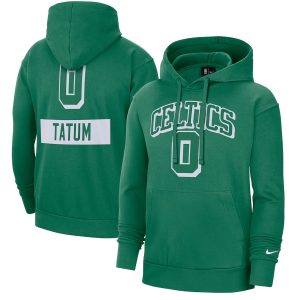 Men's Nike Jayson Tatum Kelly Green Boston Celtics Pullover Hoodie