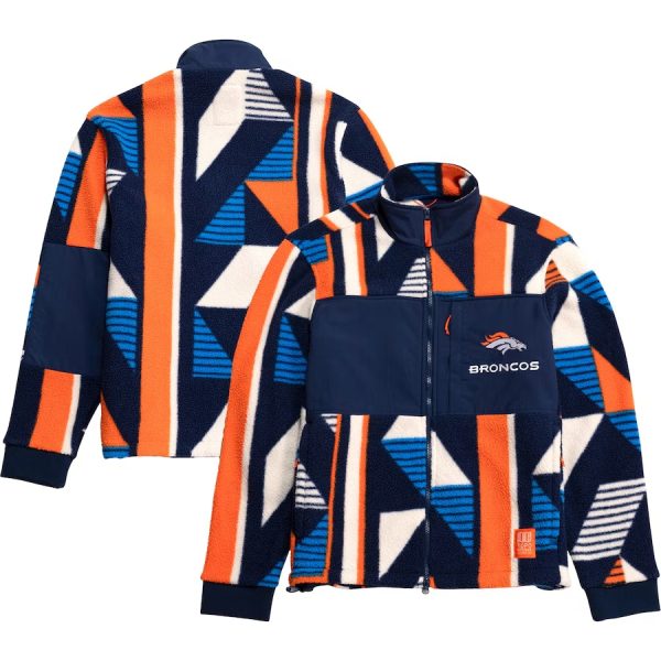 Men's Orange Topo Designs x Denver Broncos Summit Rise Jacket