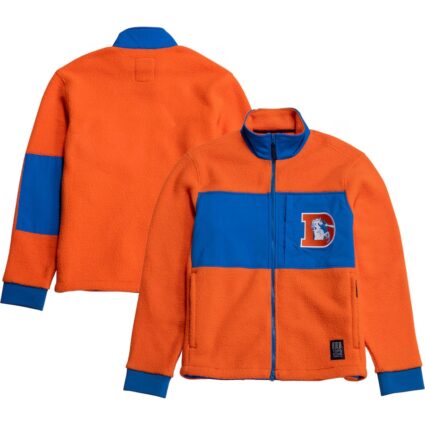 Men's Orange Topo Designs x Denver Broncos Summit Rise Jacket