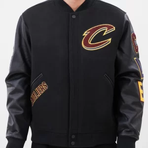 NBA CLEVELAND CAVALIERS CLASSIC MEN'S WOOL VARSITY JACKET