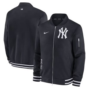 New York Yankees Authentic Nike Black Bomber Jacket