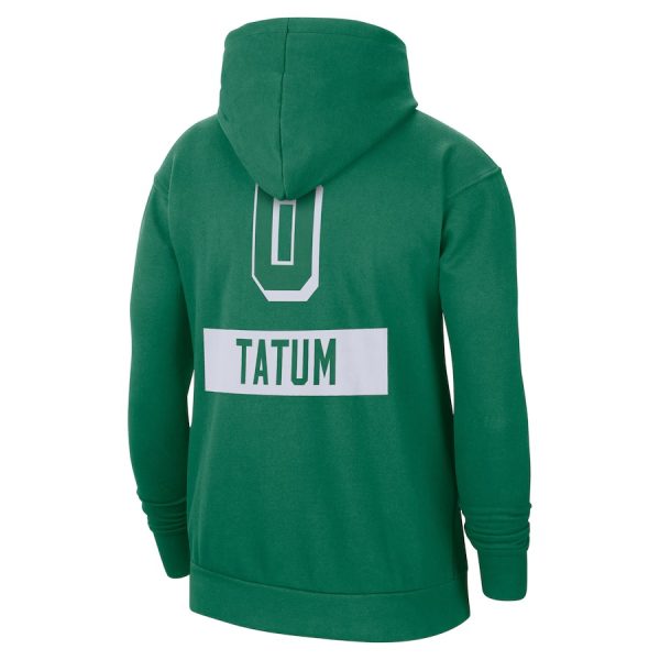 Men's Nike Jayson Tatum Kelly Green Boston Celtics 2021/22 City Edition Name & Number Pullover Hoodie