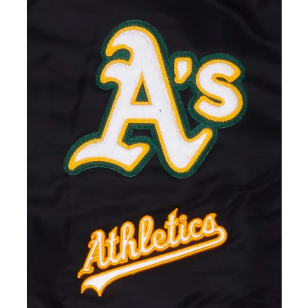 Oakland Athletics Logo Select Black Jacket