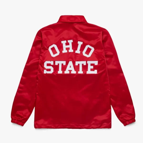 Ohio State Coach Full-Snap Satin Jacket