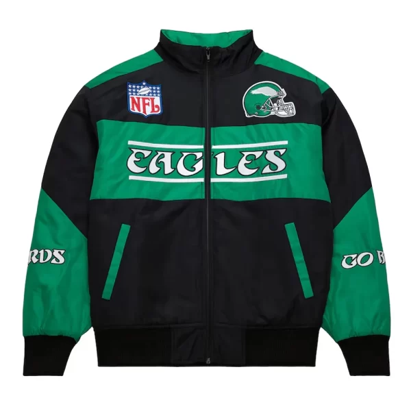 Philadelphia Eagles Speedway Black Nylon Jacket