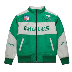 Philadelphia Eagles Speedway Green Nylon Jacket