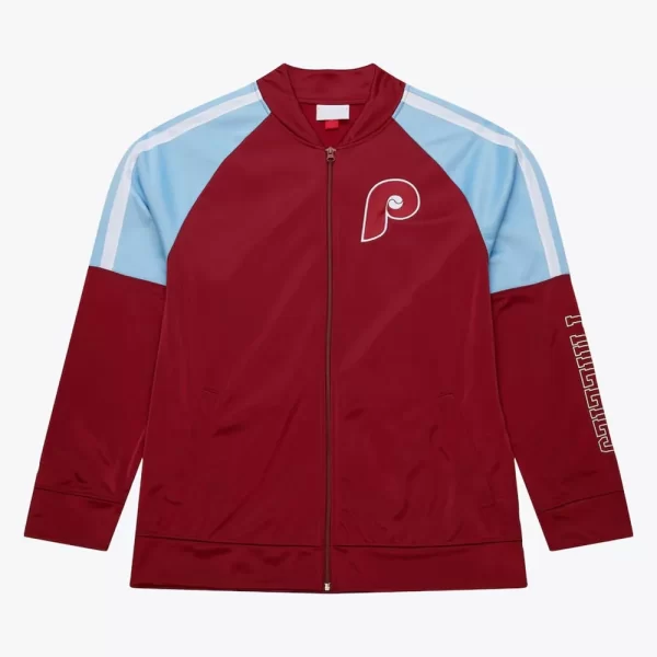 Philadelphia Phillies Color Blocked Full-Zip Track Jacket