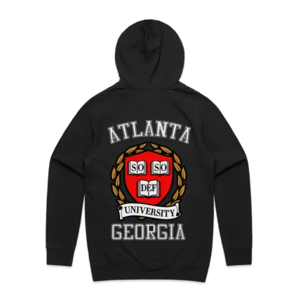SO SO DEF UNIVERSITY Black Pullover Hoodie