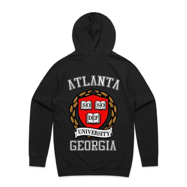 SO SO DEF UNIVERSITY Black Pullover Hoodie