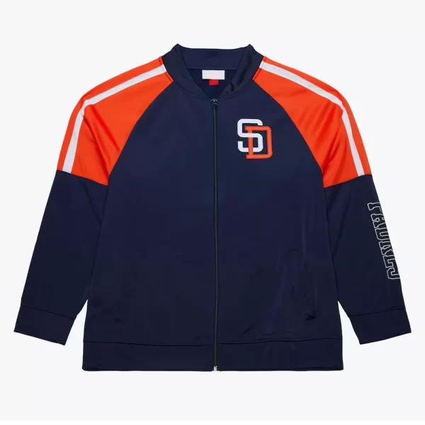 San Diego Padres Color Blocked Full-Zip Track Jacket