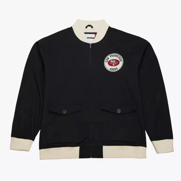 San Francisco 49ers Black Cotton Twill Jacket