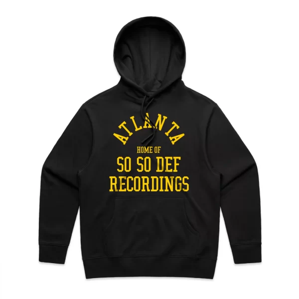 So So Atlanta - Pullover Black Hoodie