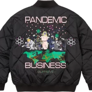 Supreme x AOI Pandemic Business Quilted Jacket