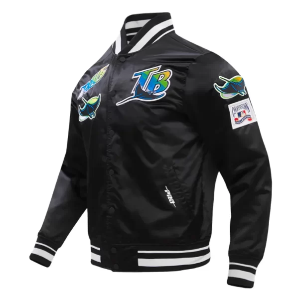 Tampa Devil Rays Retro Classic Rib Satin Jacket