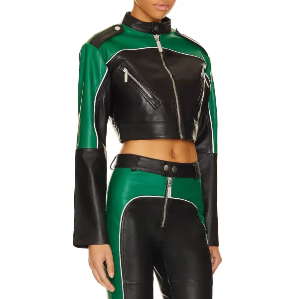 The Bold & the Beautiful Lisa Yamada Cropped Leather Jackets