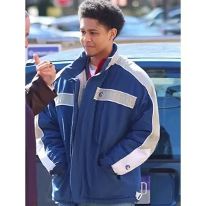 The Penguin Rhenzy Feliz Blue And White Jacket