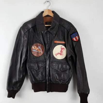 US Wings Type A-2 Vintage Black Leather Jacket