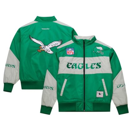 Unisex Green Philadelphia Eagles Speedway Nylon Jacket