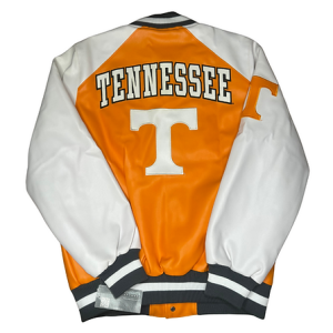 University of Tennessee Embroidered Faux Leather Jacket