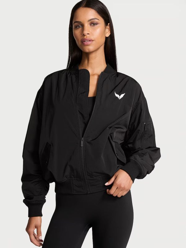 Victoria's Secret Fashion Show '24 Parachute Black Bomber Jacket