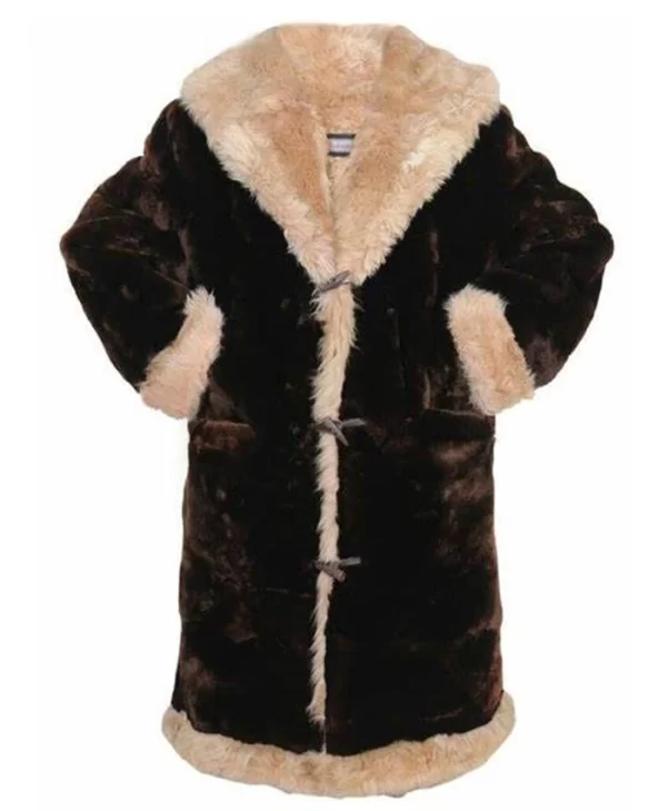 Vin Diesel Movie XXX Return of Xander Cage Long Trench Shearling Fur Coat