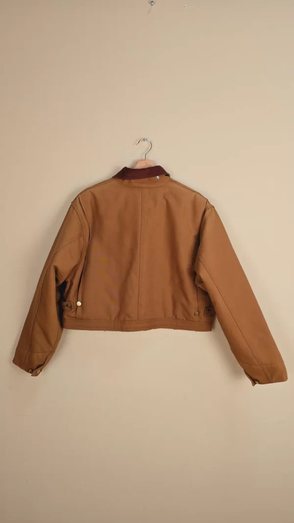 Vintage Brown Carhartt X NY Yankees Crop Jacket