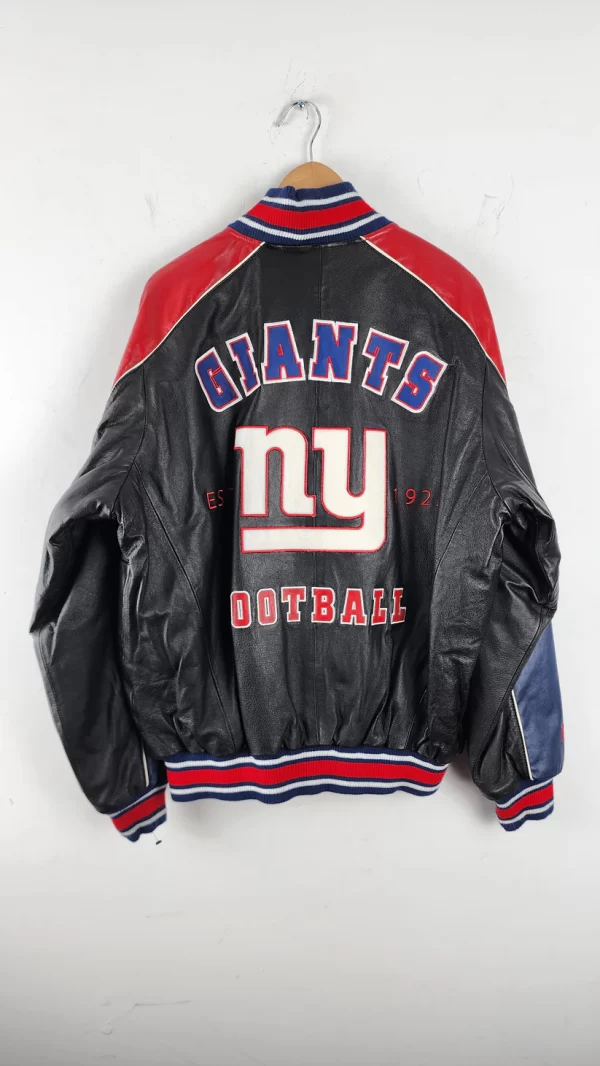 Vintage New York Giants Leather Black Jacket