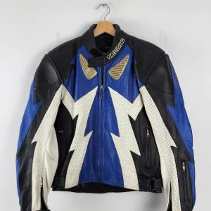 Vintage Teknic Black Leather Moto Jacket