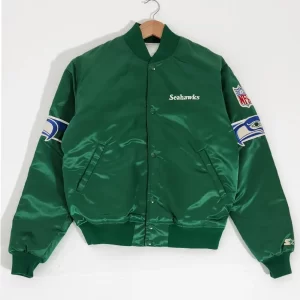 Seattle Seahawks 1990’s Green Satin Jacket