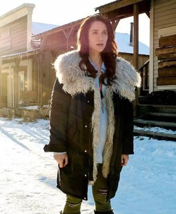 Wynonna Earp S04 Melanie Scrofano Shearling Fur Jacket