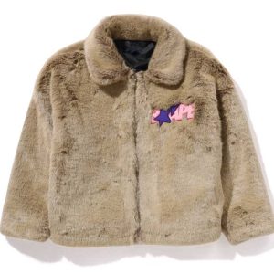 BAPE® X DON TOLIVER Faux Fur Jacket