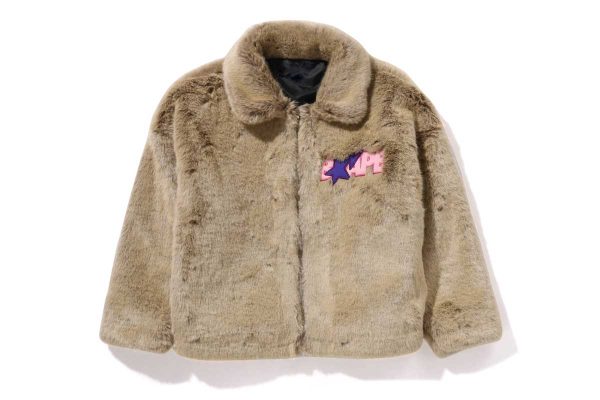 BAPE® X DON TOLIVER Faux Fur Jacket