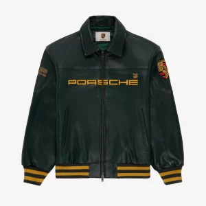 ALD Porsche 993 Turbo Leather Club Jacket - Green