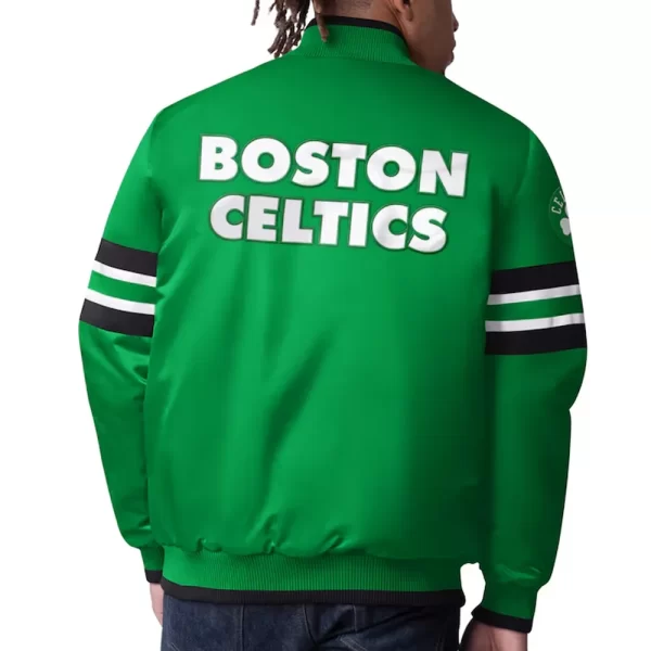 Boston Celtics Scout I Varsity Green Satin Jacket