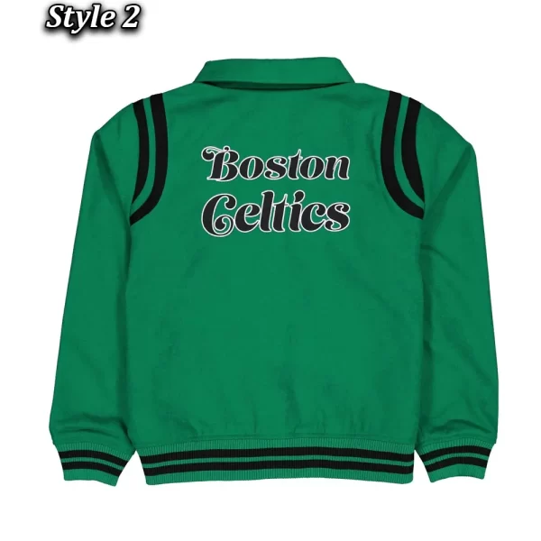 Boston Celtics Sport Night Varsity Green Wool Jacket