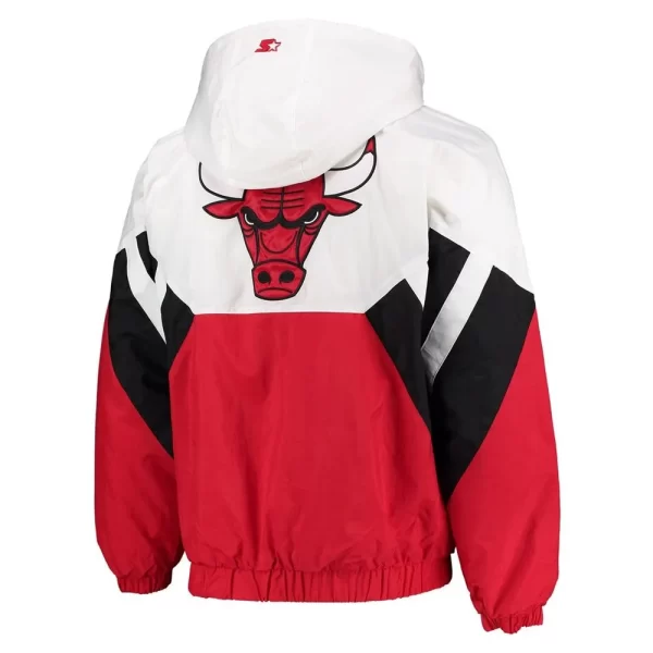 Chicago Bulls The Line-up Oxford Pullover Hoodie Half-Zip Jacket