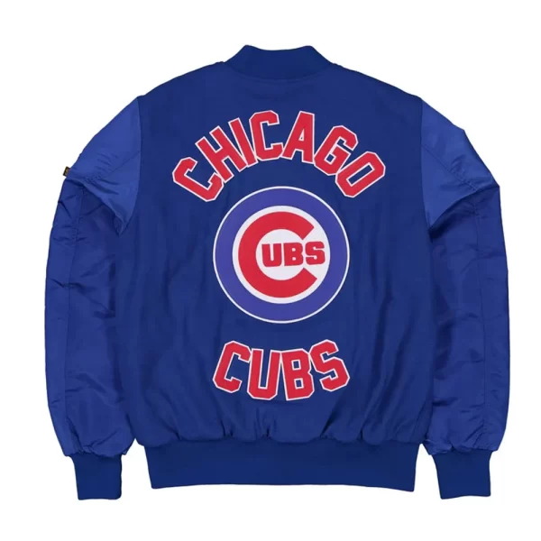 Chicago Cubs MA-1 Historic Full-Snap Royal Varsity Jacket