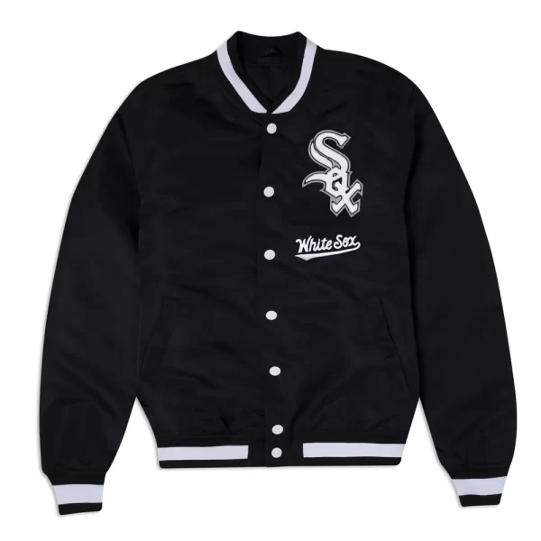 Chicago White Sox Logo Select Black Nylon Jacket