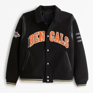 Cincinnati Bengals AFC Conference Champions Wool Varsity Jacket