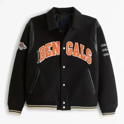 Cincinnati Bengals AFC Conference Champions Wool Varsity Jacket