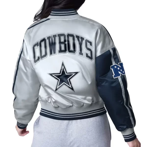 Dallas Cowboys Zone Blitz Full-Snap Satin Jacket