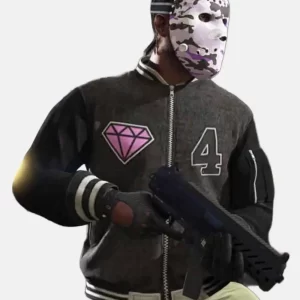 GTA 6 Panther Letterman Fleece Jacket