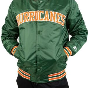 Get Miami Hurricanes Satin Jacket