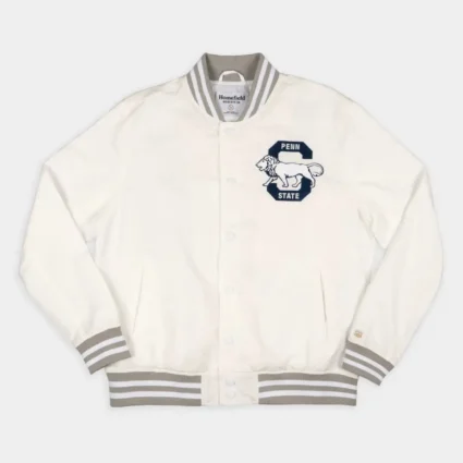 Get Penn State White Out Bomber Jacket