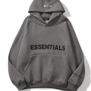 Grey Essentials Fleece Hoodie