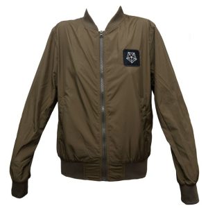 Khaki Bomber Cotton Jacket