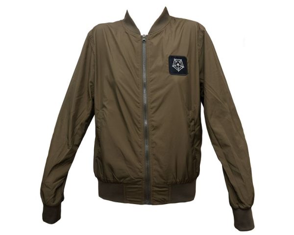 Khaki Bomber Cotton Jacket