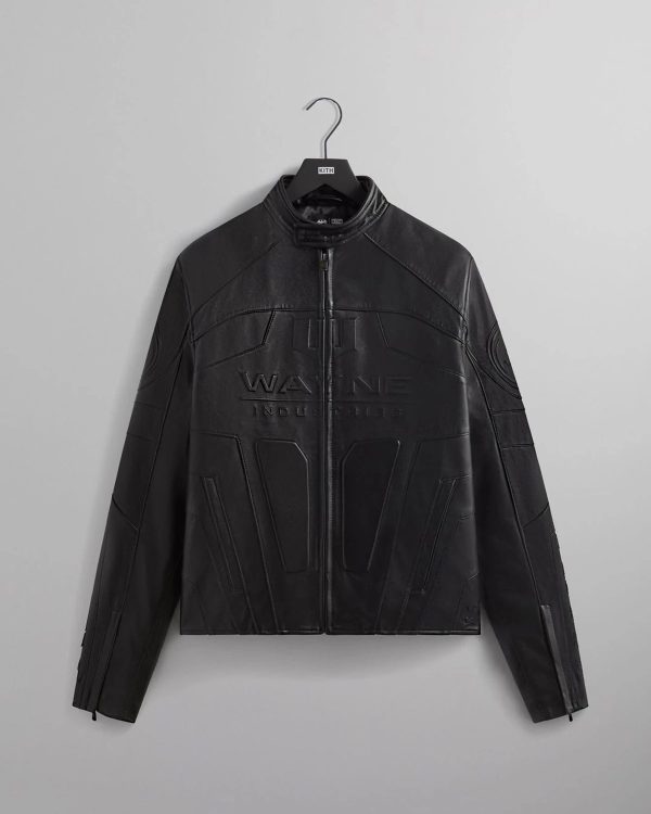 Kith x Batman Wayne Industries Leather Jacket